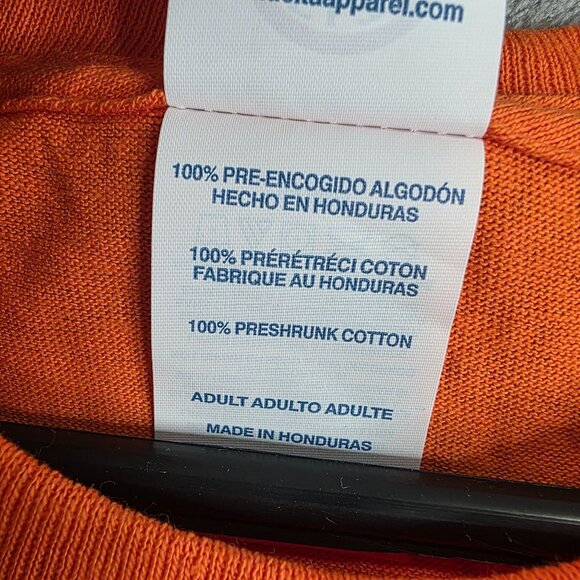 Mens Delta Pro Weight Orange Snoopy OSU Cowboys T Shirt Short Sleeve Size L - Picture 4 of 8